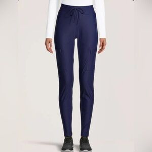 Health Pro blue slim fit scrub bottoms size M